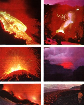 Энциклопедия о строении земли  | Современная вулканическая деятельность